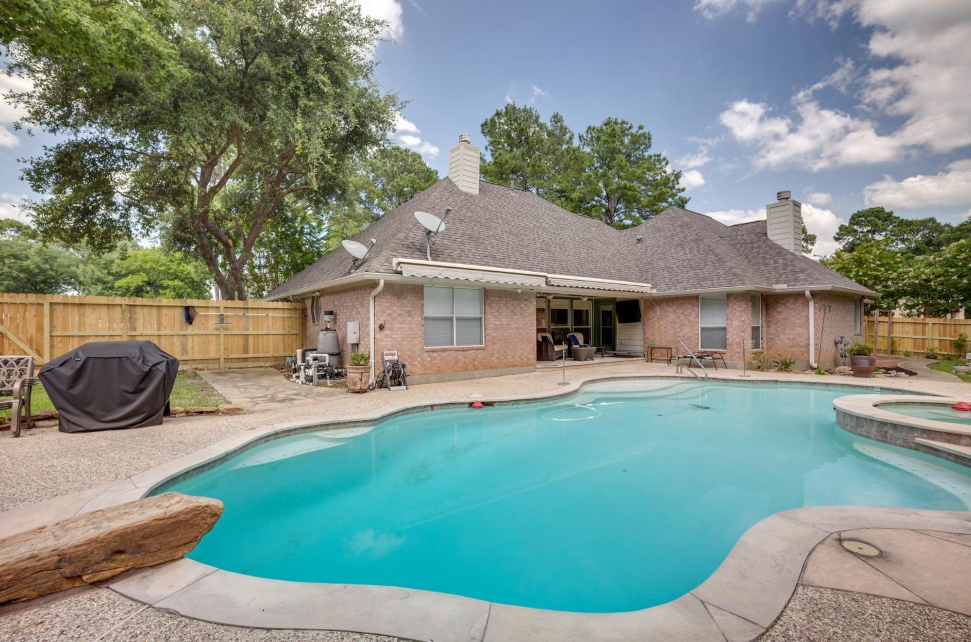 Sprawling Montgomery Oasis Pool, Near Lake Conroe Villa Dış mekan fotoğraf