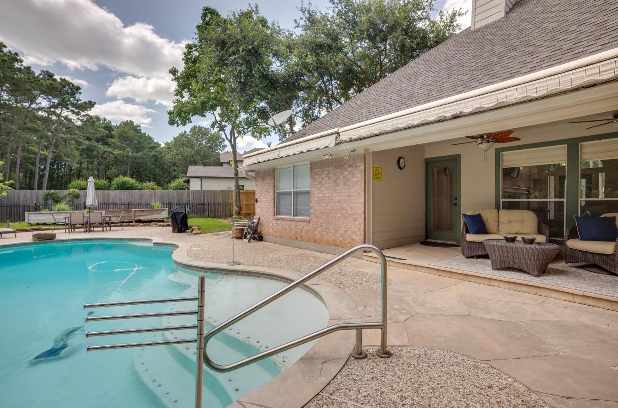 Sprawling Montgomery Oasis Pool, Near Lake Conroe Villa Dış mekan fotoğraf